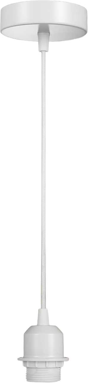 Textile cable lamp suspension