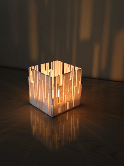 Tealight holder "Citycube"