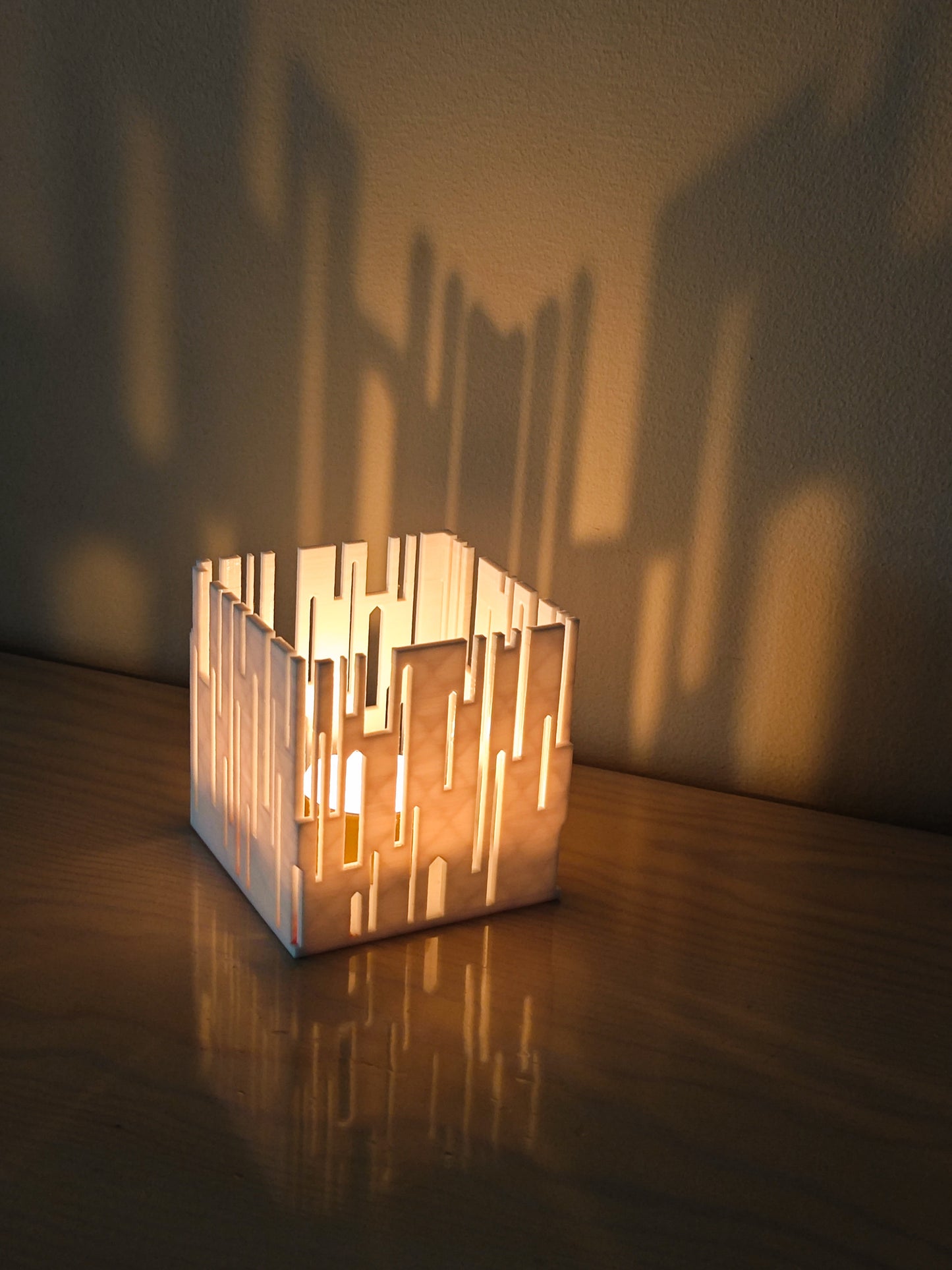 Tealight holder "Citycube"