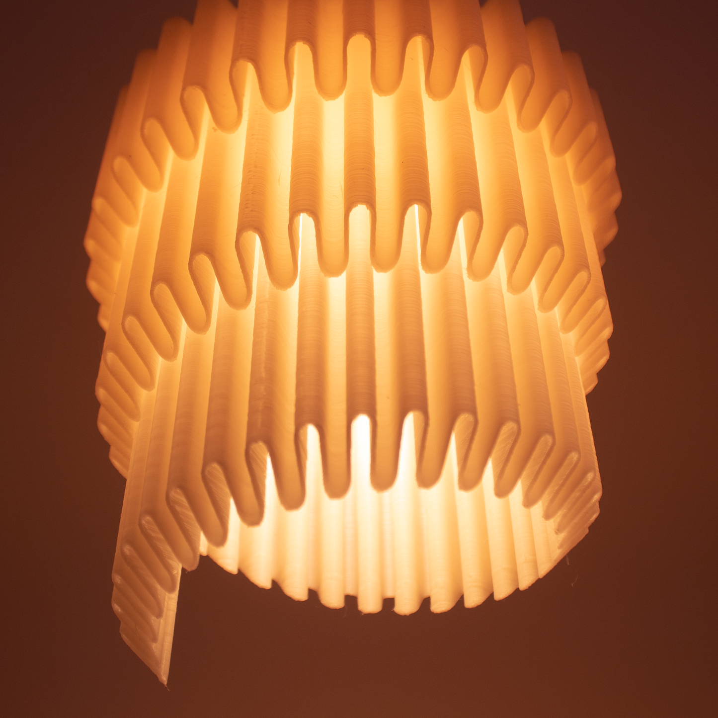 Lampshade "Unfurling Ripple"