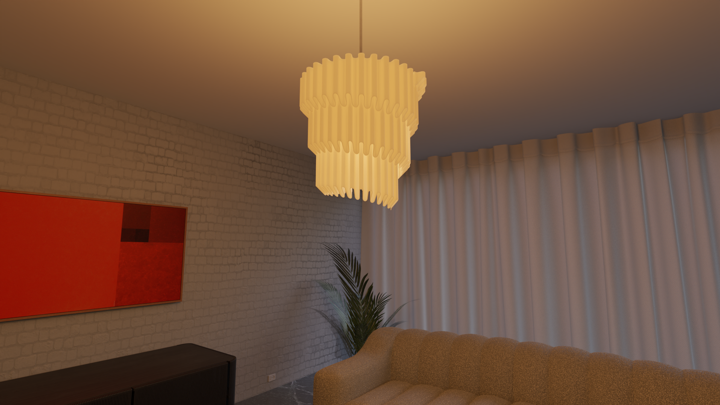 Lampshade "Unfurling Ripple"