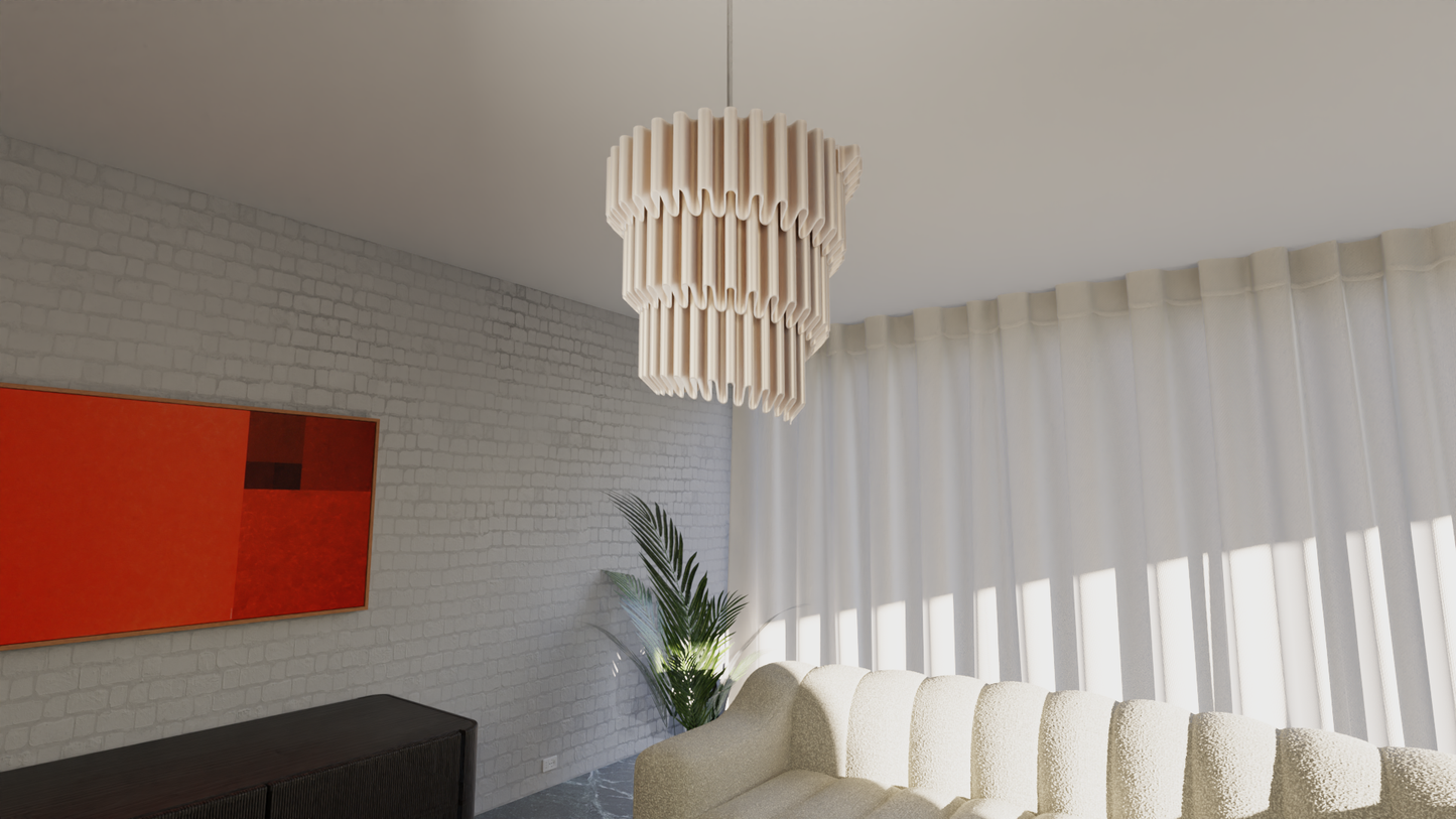 Lampshade "Unfurling Ripple"